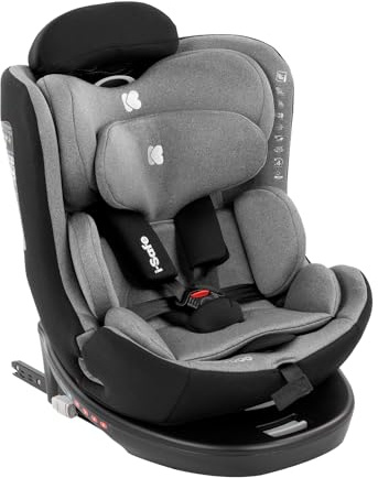Kikka boo Kindersitz i-Safe, i-Size (40-150 cm) Isofix, Top-Tether, verstellbar hellgrau