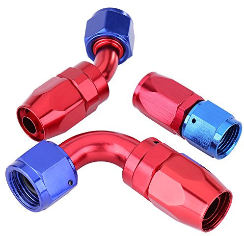 raccordo an8 dritto raccordo an8 dritto Estremità del Tubo del Carburante, AN8 Estremità del Tubo del Carburante Raccordo Girevole Adattatore del Radiatore Dell'olio Anodizzato 0°, 45°, 90° (opzionale