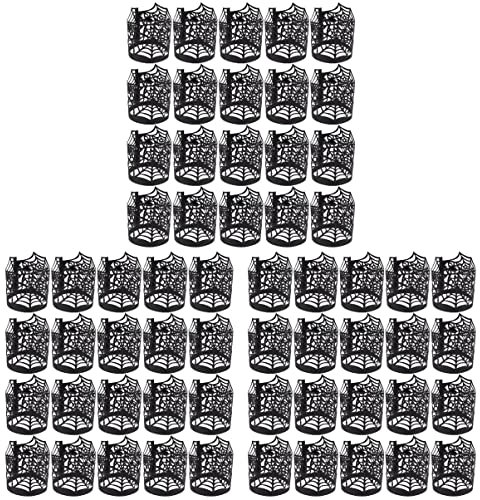 jojofuny 150stücke Halloween Cupcake Wrapper Mit -Cut Design Papier Kerzenlampenschirme Für Festliche Dekorationen Und Partys Für Halloween-feiern Und Backen
