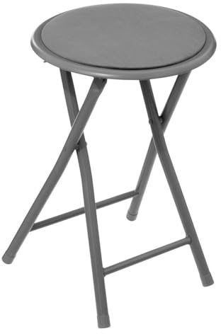 5five Klapphocker aus Samt, Grau