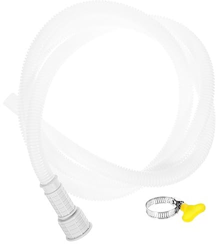 Angoily Extended Length Drain Hose 2-meter Plastic Tubing Mini Split Drain Hose Replacement