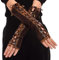 BPURB 1 Paar Damen Steampunk Fingerlose Handschuhe Ellenbogen Lace Up Handschuhe für Halloween Kostüm Cosplay Party (Braun)