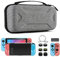 Younik Kit d'accessoires 14 en 1 pour la Switch, Grand étui de transport pour Switch 2017, étui de voyage pour Switch adapté à la console, poignée J-con et chargeur (Gris, Modèle Y)