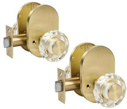 Zevaway Glastürknauf, 2 Stück