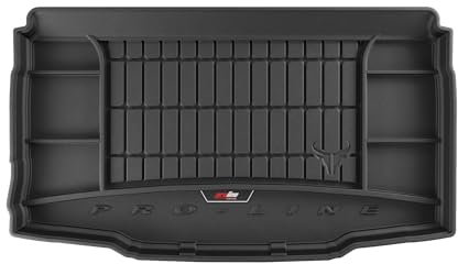 FROGUM ProLine 3D Gummimatte Exklusive Auto Kofferraummatte Kofferraumwanne mit Logo für SEAT Ibiza V ab 2017 | Bequemer Organiser | Die höchsten Kanten | Elegantes Design