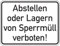 Dreifke® Hinweisschild, Abstellen oder Lagern von Sperrmüll ve - 400x300x2 mm Aluverbund