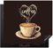 KitchenYeah© Protection Pour Plaque Induction 57x51 cm Deco Cuisine Protégé Cache De Cuisson Vitroceramique Café - Citation - Coeur - Café - 57x51 cm