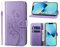 KRAFTCARE Handyhülle für iPhone 13 Hülle, für iPhone 13 Hülle mit Kartenfach Geld Slot Ständer Magnetic Closure, Flip Case Leder Schutzhülle Tasche Handyhülle für iPhone 13 Hülle, Lila