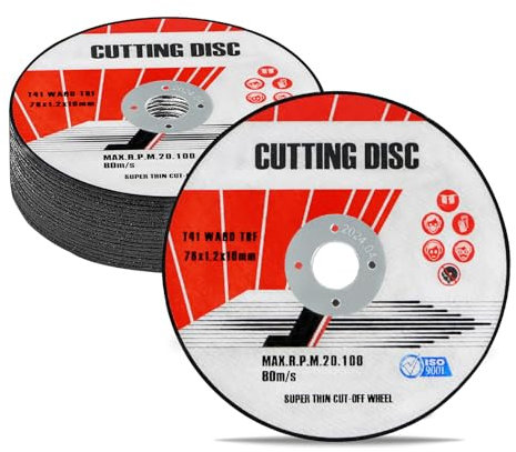 18PCS Angle Grinder Discs 10mm X 76mm X 1.2mm,Cut Off Thin Metal Stainless Steel Fast Clean Cutting Disc, Cutting Wheels Metal Grinding Discs for Angle Grinder