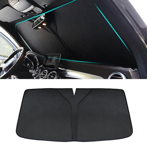 Compatible con Renault Capture Captur 2013-2023, parasol para parabrisas de coche, cobertura completa, fácil de usar