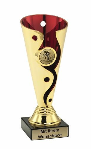 Deitert Pokale 3er Serie Set.246 Gold/rot 17,5 cm