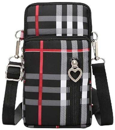 Thgtao Kleine Umhängetasche Damen Mit Kopfhörerbuchse - Multifunktionale Handytasche Zum Umhängen, Mini Geldtasche