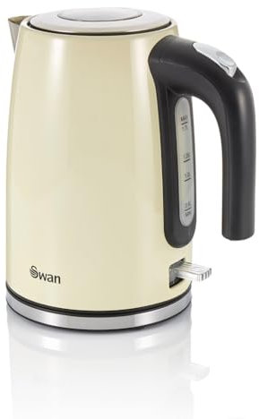 Swan Townhouse 1.7L 2200W Quick Boil Elegant Kettle - SK14015 (Cream)