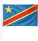 KliKil Drapeau du Congo de grande taille 150 x 90 cm avec 2 œillets métalliques pour un montage facile, impression durable résistante aux UV et au vent léger - Drapeau décoratif