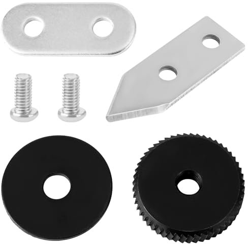 Gosknor 6pcs Commercial Can Opener Parts, Stainless Steel Can Opener Part Blade & Gear, Edlund Compatible, Manual Operation, CAN OPENER, Black, Silver