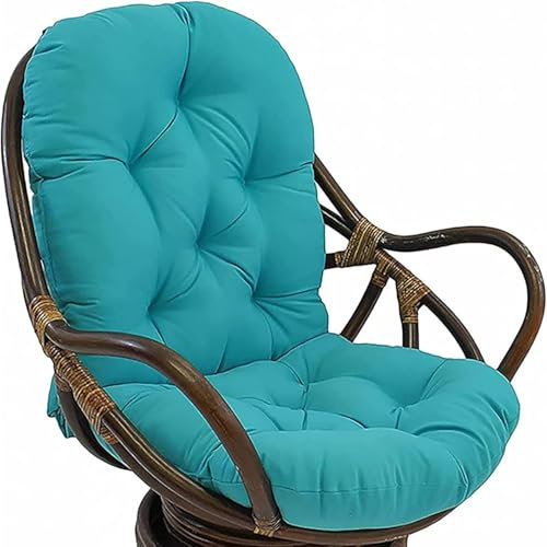 HKJGNH Schaukelstuhl Auflage Polster Kissen 120x60cm, Stuhlkissen Weich Verdickt Waschbar Sitzkissen, Gartenstuhl Ersatzpolster Schaukelstuhl/Drehsessel für Liege Rattan Garten Terrasse Matte(B13)