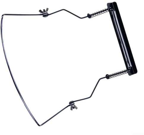 10 Löcher Mundharmonika-Hals-Halterung, verstellbarer Metall-Mundharmonika-Hals-Halter, kompatibel mit den meisten Mundharmonikas (schwarz)