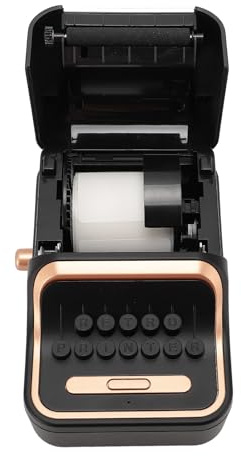 Retro-Thermo-Etikettendrucker, 1000-mAhThermodrucker für zu Hause