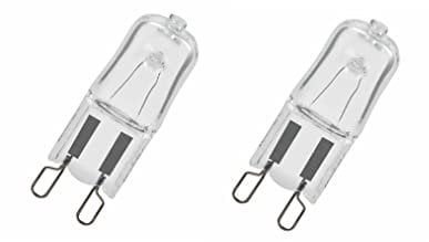 2 Pack of Premium Quality 300C Heat Tolerant Halogen G9 Oven Bulbs 40W 230V Lamp for AEG/Neff/Hotpoint/Smeg/Zanussi/Bosch Ovens, Microwaves and Cooker Bulb Light Bulbs