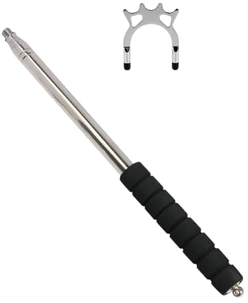 YueShengYCHUANG Binario per Coda di Biliardo, Ponte per Snooker, Rastrelliera per Coda di Biliardo in Acciaio Inossidabile, Testa per Ponte di Biliardo, Accessori per, Stecca con Testa