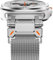 Fullife Bracelet milanais en acier inoxydable pour Samsung Galaxy Watch Ultra 47 mm (2025/2024), argenté