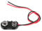 XFUYI PP3 9V Battery Clip Connector I Type Tinned Wire Leads 150mm Black Red