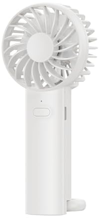 SHYOSUCCE Mini ventilador de mano con 3 velocidades, ventilador de bolsillo, Taschenventilador, ventilador USB portátil para el hogar, la oficina, el aire libre y los viajes (blanco)