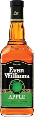 Evan Williams Apple | Kentucky Straight Bourbon Whiskey Blended with Apple Liqueur and Caramel Color | 70cl | 32.5% ABV | Award Winning