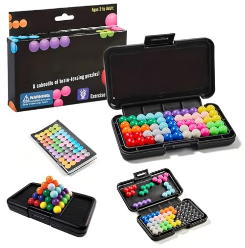 JNZAEK 1 Stück IQ Pro,IQ Spiele Game,Puzzlespiele für Kinder,mit 200 Arten von Herausforderungen,3D Logikspielefür Kinder Ab 8 Jahre und Erwachsene