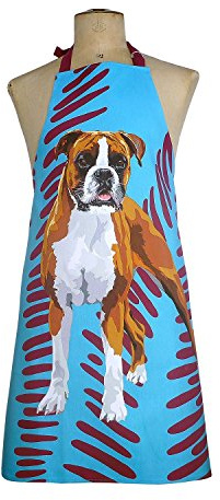 Boxer Kitchen Apron by Leslie Gerry