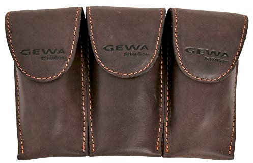 Gewa Mundstücktasche Crazy Horse Posaune braun für 3 Mundstücke