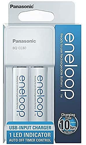 Panasonic Chargeur de Piles Eneloop Bq-CC80MCC20 USB