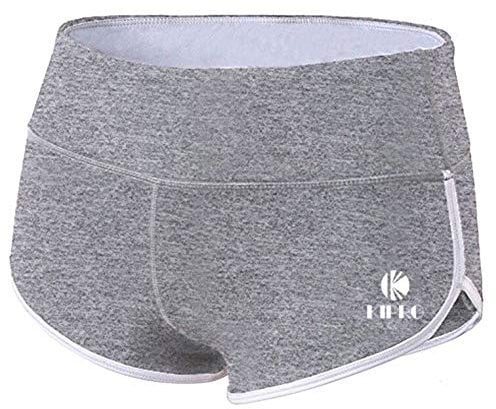 Kipro Frauen Shorts Sexy Hotpants Fit Yoga Shorts Light Grey 2XL
