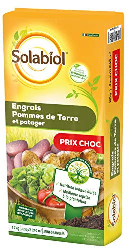 SOLABIOL SOPOMY12B Engrais Pommes De Terre Et Potager 12 Kg | Nutrition Longue durée