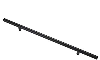 1PCS Black Round Handle Brushed Handle Drawer Cabinet Wardrobe Kitchen Door Windows Pull Handle 500mm Length (Hole Centers 320mm)