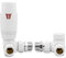 White Corner TRV Thermostatic Radiator Towel Rail Valves