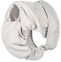 BePetMia Waschbare Windeln für Hunde, Wiederverwendbare Hundewindeln, Umweltfreundliche Damenbinden Höschen, Hygiene-Unterhose für Hunde in Hitze (L: 48-65cm, Beige)