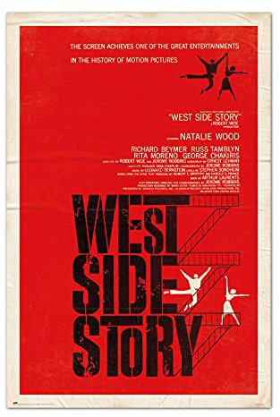 Grupo Erik West Side Story Poster - Kunstdruck - Deko Wohnzimmer oder Deko Schlafzimmer - Zimmer Deko - Größe : 61 x 91, 5 cm - Originales Geschenk - Offizielle Lizenz