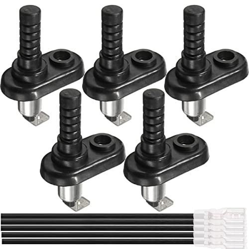 Xiatiaosann, interruptor de jamba para puerta, pasador de montaje, brida, campana de luz para coche, camión, barco, 20 A, 12 V CC, interruptor de pines de montaje momentáneo, 5 uds.