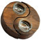 HOMSFOU Tischständer Yin Yang Kerzenhalter 1 Paar Container Tealight Cups Leere Kerzenschale GEH?use Kerzengl? mit Holzbasis Für Teelicht Hochzeitsdekoration