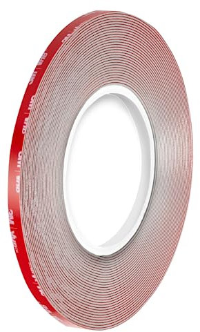 Dpm tapes VHB LSE110 –Nastro biadesivo in schiuma acrilica, Top di gamma, Superfici Difficili – Resistenza a acqua, Alte e Basse Temperature, Vibrazioni e Urti – Auto, Casa, Sport (5 mm x 3 m)