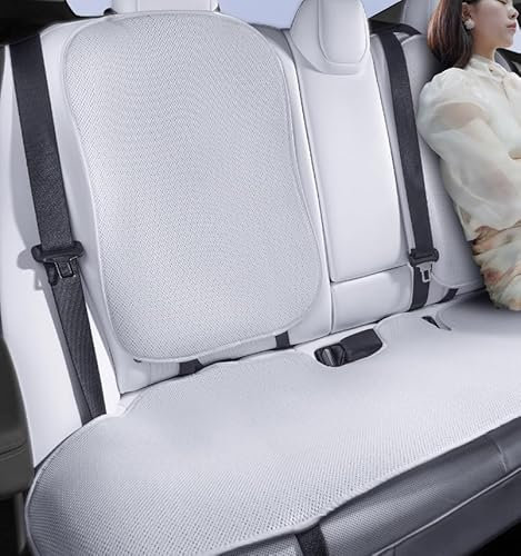TOPABYTE Rear Car Seat Cover for Tesla Model 3 Highland 2025 2017-2024 Four Seasons Universal Protector Pad Mat Interior Decoration Accessories (Without LOGO)