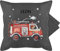 Kissenbezug - Feuerwehr Auto I Feuerwehrauto I 112 I Fire Truck I Löschfahrzeug - 50 x 50 cm - Grau - personalisierte kissen kinder feuerwehrkissen jugendfeuerwehr feuerwehrautos kissenbezüge