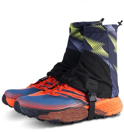 Pilipane Trail Gaiters Low Gamasche Unisex, Sanddichte Bein Trail Gamaschen, wasserdichte Outdoor-Wandergamaschen für Männer und Frauen zum Wandern und Rucksackreisen (Grün)