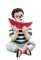 GILDE Gildeclown Deko Figur Clown mit weißer Taube - Hoffnung Hope - Kunstharz Mehrfarbig - Höhe 13 cm