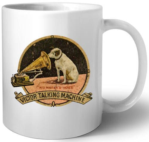 Luxogo His Masters Voice Victor Talking Machine Vintage Céramique Tasse Mug