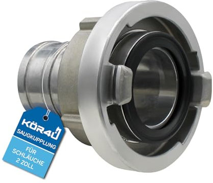 kör4u Saugkupplung Storz 2 Zoll, PN16, Aluminium, NBR-Dichtung, Schlauchtülle - Ideal für Bauschläuche und Industrieschlauchverlängerungen (2 Zoll)