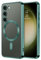 DUEDUE Cover Magnetica per Samsung Galaxy S23 6.1[Compatibile con MagSafe], Custodia per Samsung S23 Case Sottile TPU Silicone Anti-Scivolo, Ricarica Magnetica Wirelesse, Verde Alpino