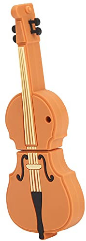 Yunseity Unidad Flash USB, Memoria USB 2.0 con Forma de Violín Pen Drive Novedad, Unidad USB Portátil Pendrive (16GB)