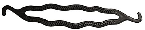 Haarknoten-Maker,DIY-Dutt-Former,Doppelhaken-Haarspange,Haarflechtwerkzeug für Frauen,Schwarz